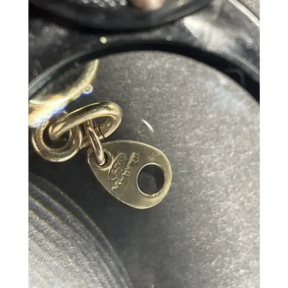 Vintage 1970’s Gold Plated .925 Sterling Silver Ankh Pendant Cross Italy Enamel - Picture 9 of 14